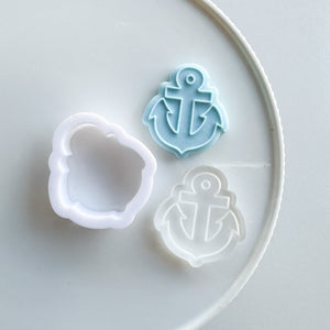 Anchor Cupcake Topper Size Raised with Cutter