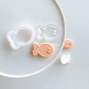 Fish Cupcake Topper Size Raised or Imprint