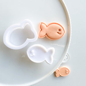 Fish Cupcake Topper Size Raised or Imprint