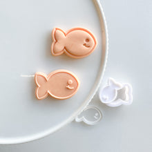 Load image into Gallery viewer, Fish Cupcake Topper Size Raised or Imprint
