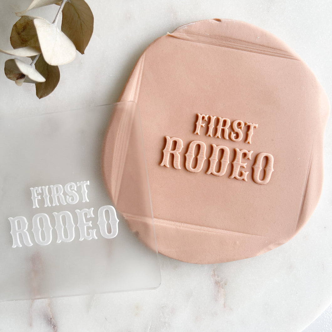First Rodeo Raised Stamp