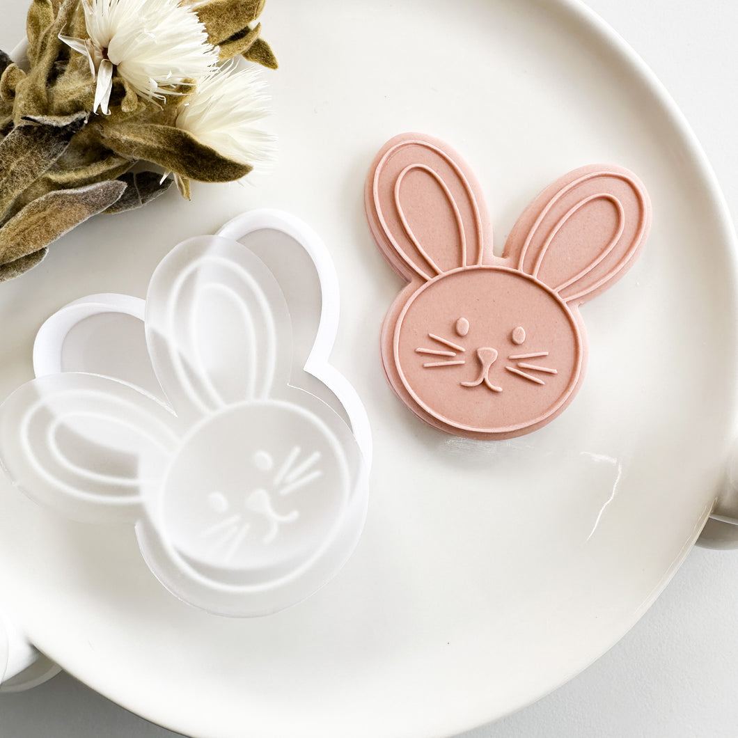 Bunny Raised Stamp With Matching Cutter
