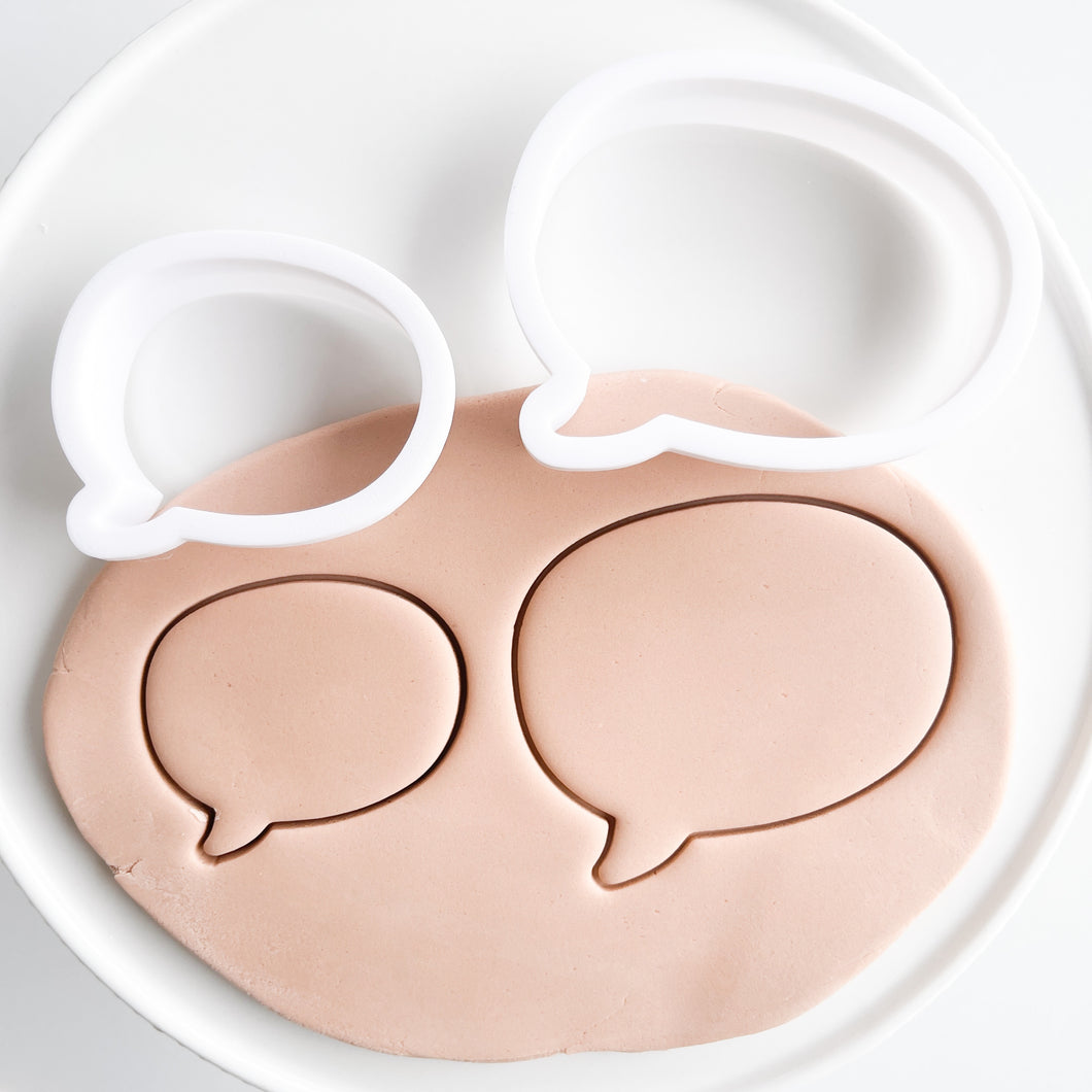 Speech Bubble Cookie Cutter (2 Sizes Available)