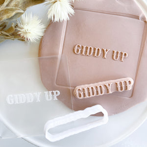 Giddy Up Raised Stamp & Cutter