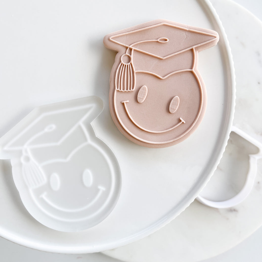 GRAD HAT Designs -  Raised or Imprint CUTTER SOLD SEPARATELY