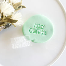 Load image into Gallery viewer, Merry Christmas Raised or Mini Imprint Stamp
