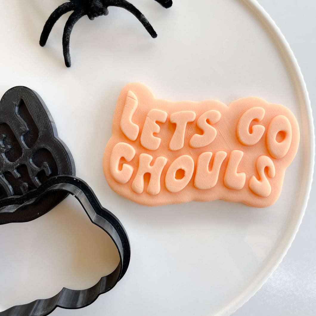 Let's Go Ghouls Raised Stamp & Cutter