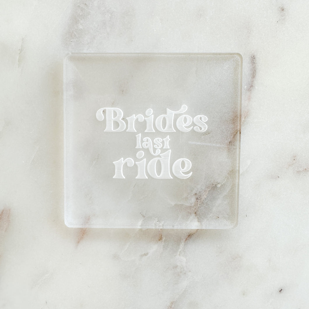Brides Last Ride Raised Stamp