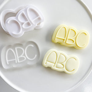 Mini ABC Raised or Imprint With Cutter