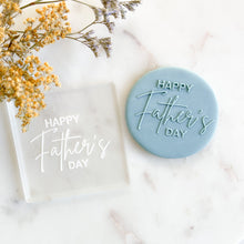 Load image into Gallery viewer, HAPPY FATHERS DAY Regular Raised &amp; Mini Imprint Stamp
