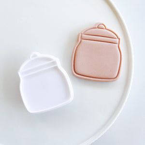 Mini Cookie Jar Raised or Imprint